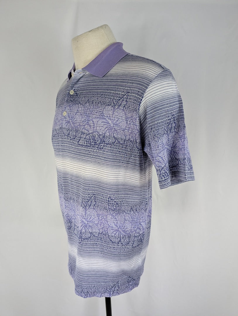 Polo homme J.h. Durif imprimé violet taille M