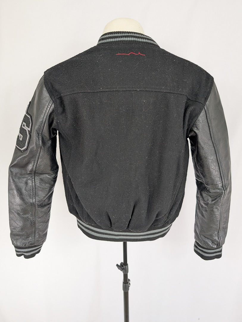 Veste Teddy Smith noire style varsity taille S