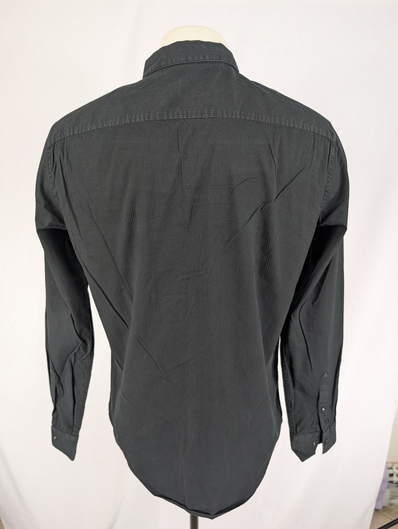 Chemise noire Armani Exchange homme taille L