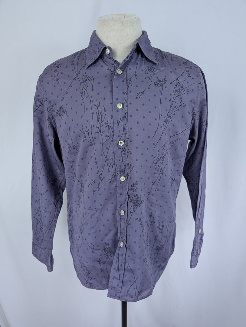 Chemise homme imprimée violette Europann taille L