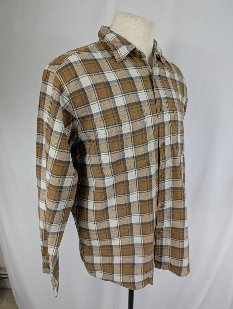 Chemise homme à carreaux marron Uniqlo taille L