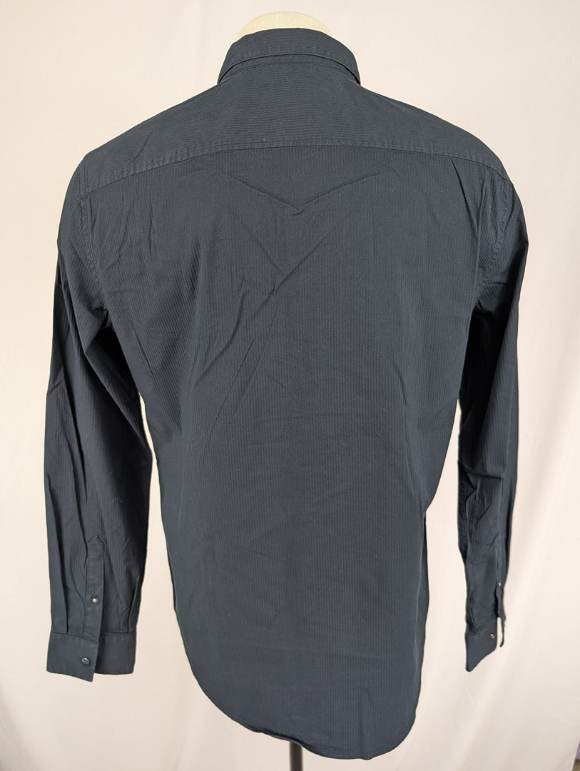 Chemise homme Armani Exchange bleu marine slim L