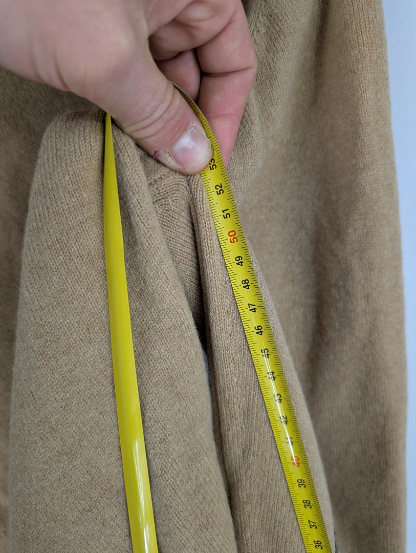 Cardigan homme beige en laine d'agneau Nichols