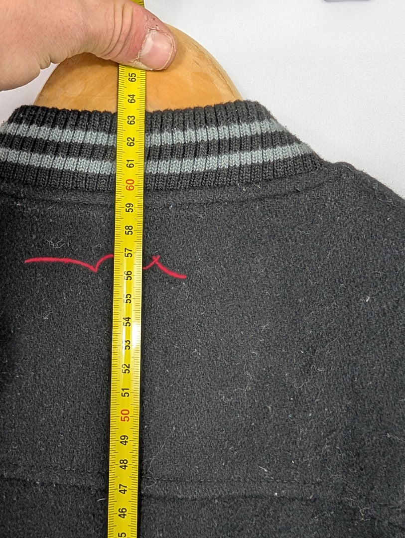 Veste Teddy Smith noire style varsity taille S