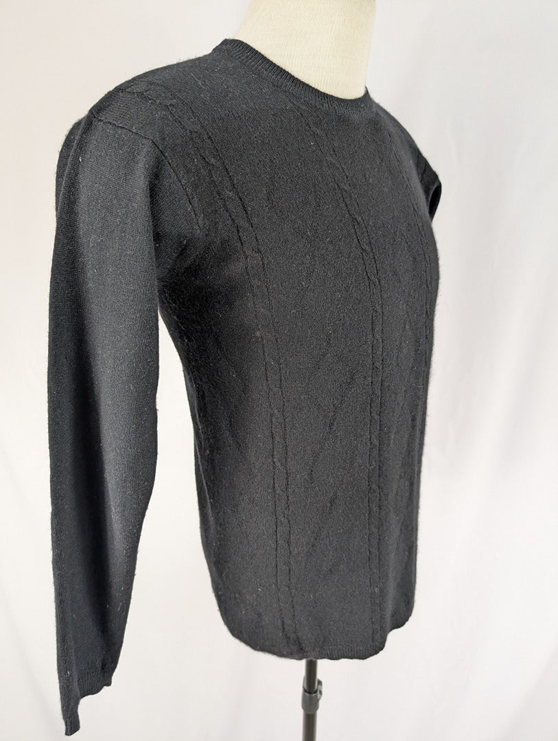 Pull noir en cachemire Smooth taille S