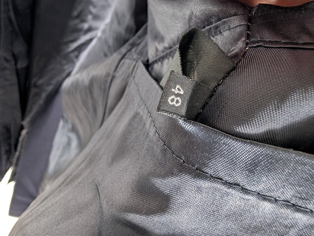 Manteau long homme laine noire taille 48