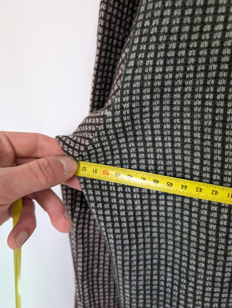 Pull V en cachemire Etro Milano marron et gris M