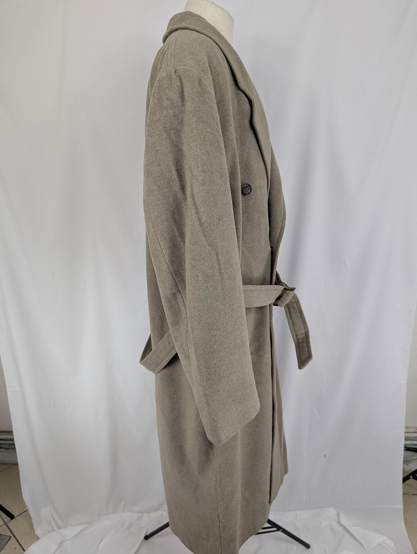Manteau long en laine Hugo Boss beige