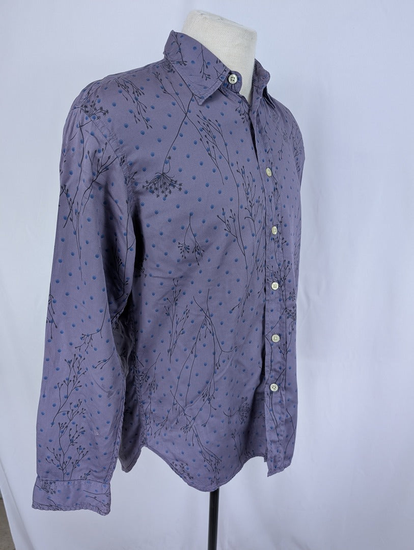 Chemise homme imprimée violette Europann taille L