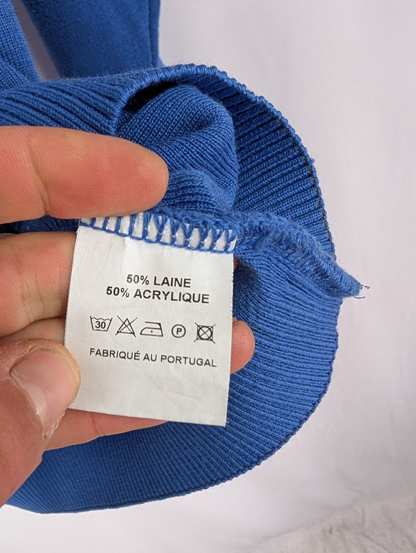 Pull col V bleu Uniforme Prestige taille 44