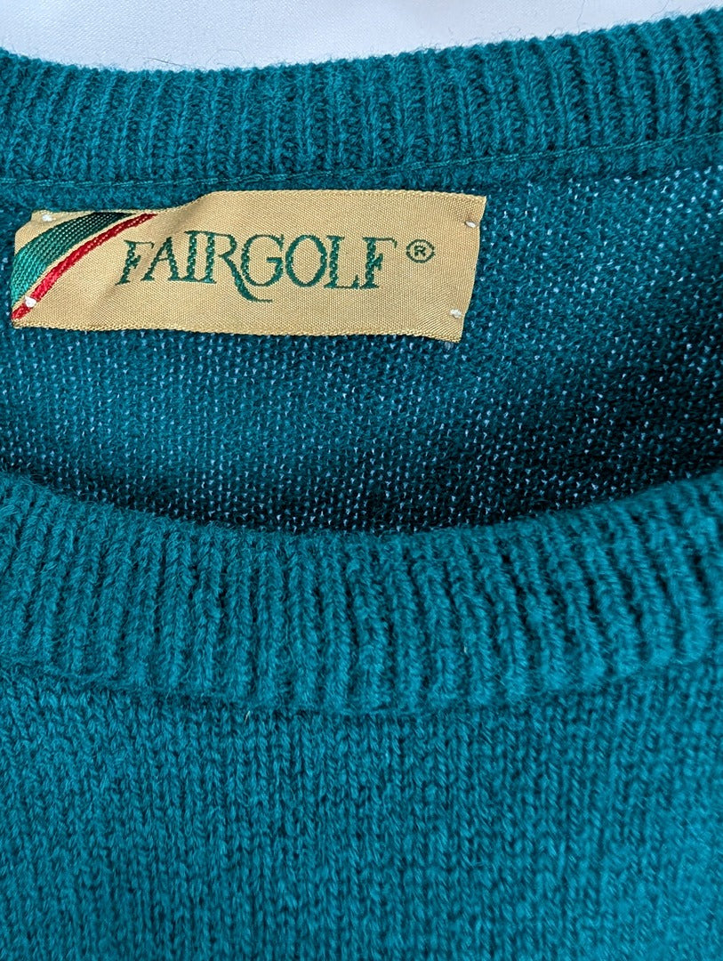 Sweats A Col V Vintage - L - Vert