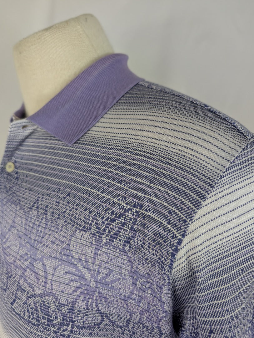 Polo homme J.h. Durif imprimé violet taille M