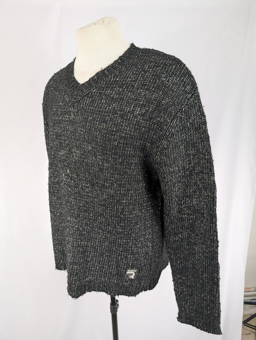 Pull Redskins homme gris chiné taille M