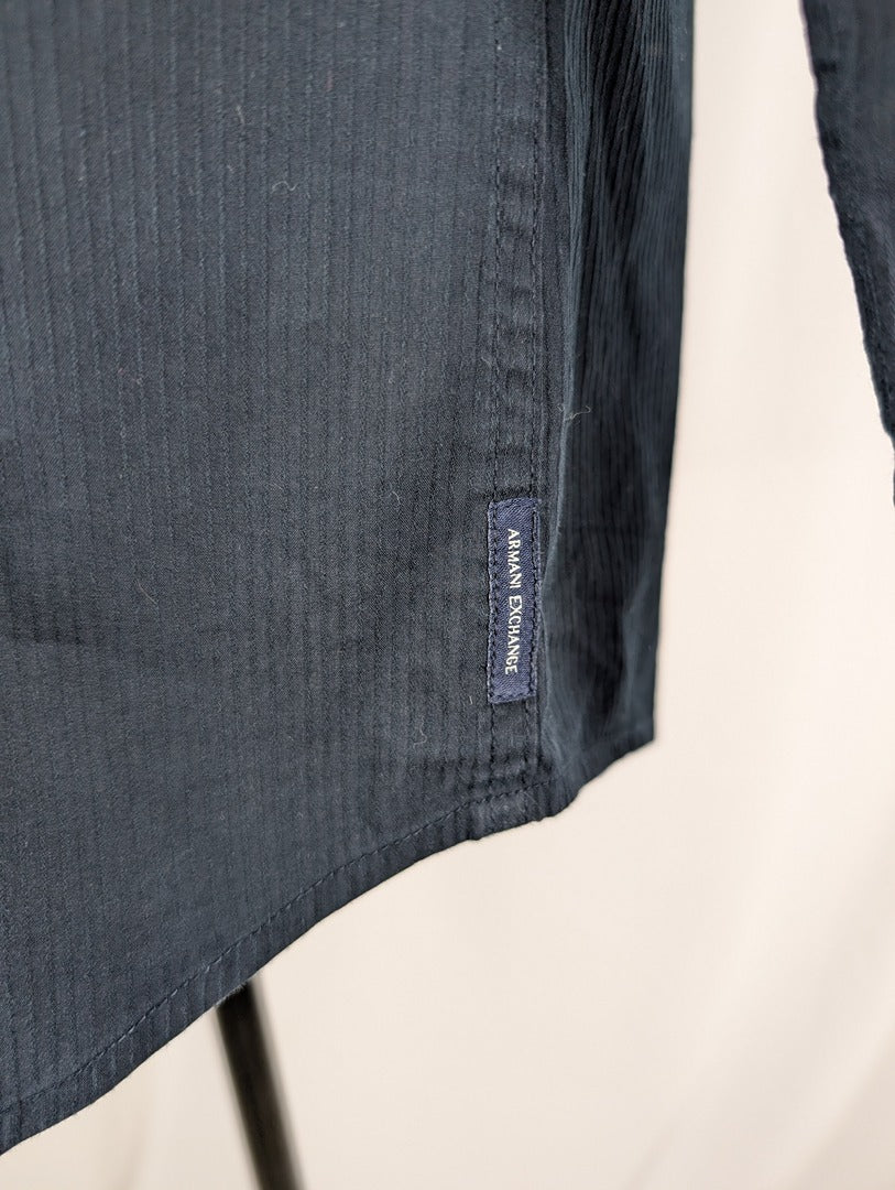 Chemise homme Armani Exchange bleu marine slim L