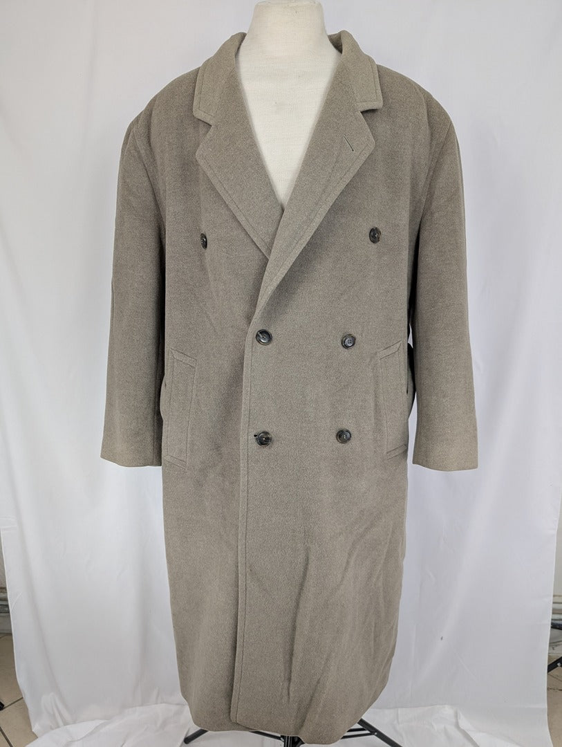 Manteau long en laine Hugo Boss beige
