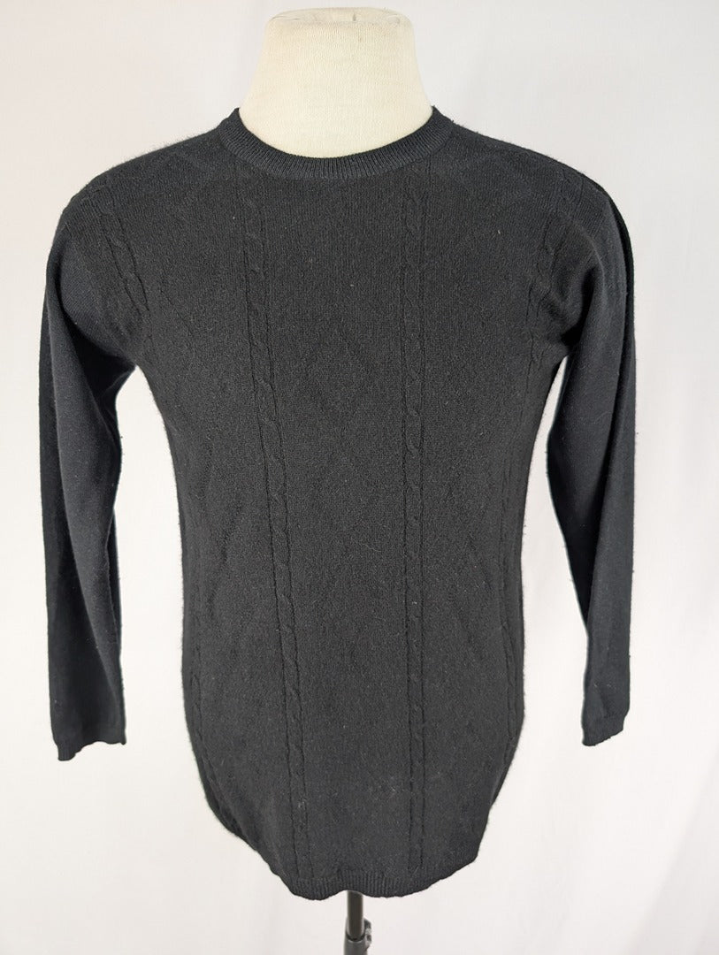 Pull noir en cachemire Smooth taille S