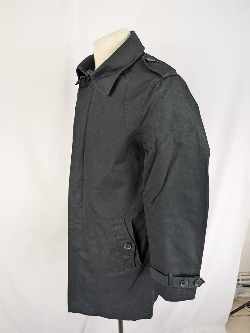Celio M manteau shackett noir coton taille M