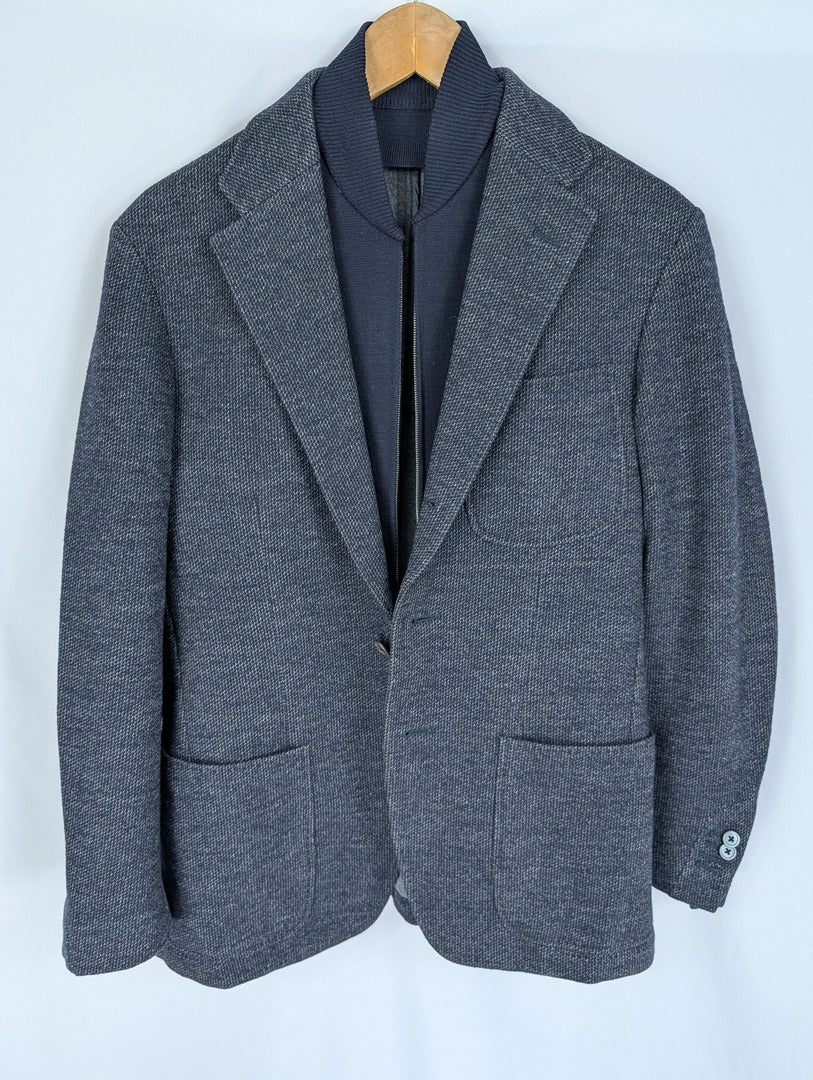 Veste homme Corneliani Id laine mérinos bleu