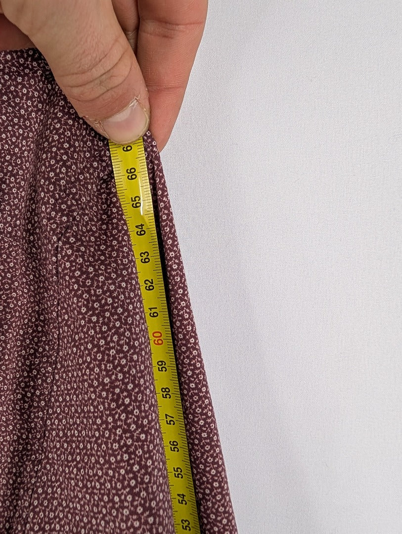 Chemise homme slim imprimée bordeaux taille L