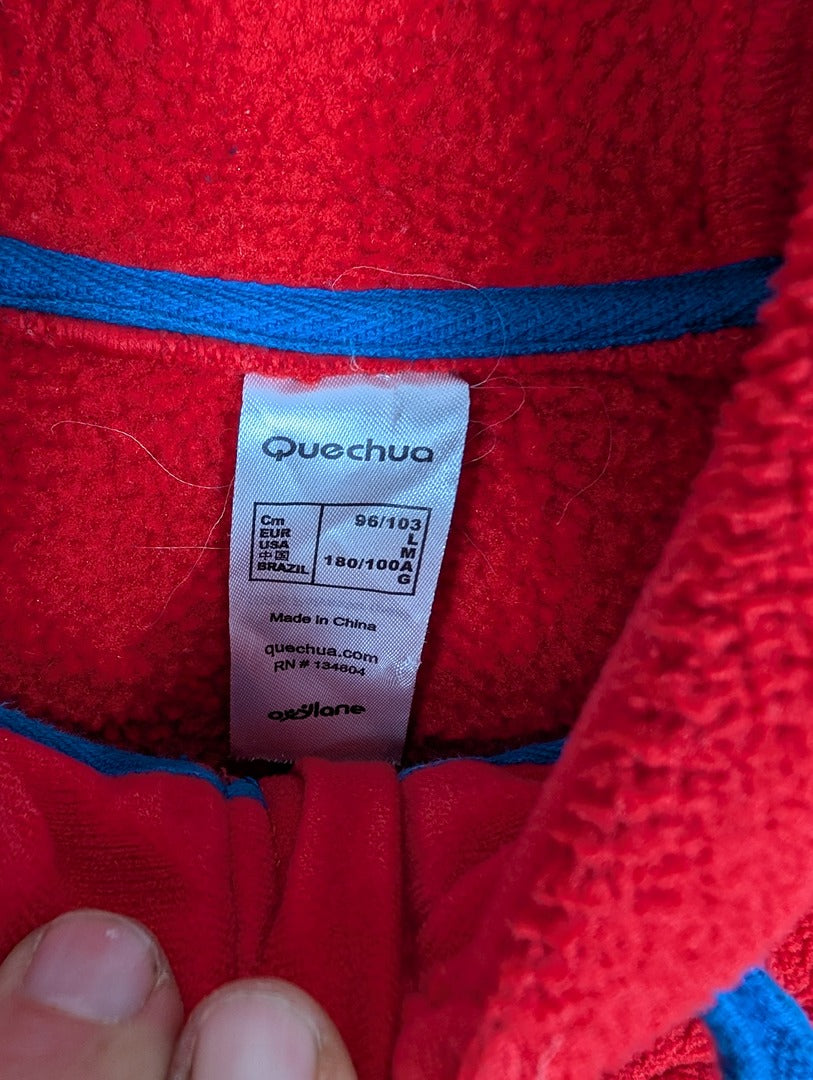 Veste polaire rouge Quechua taille M
