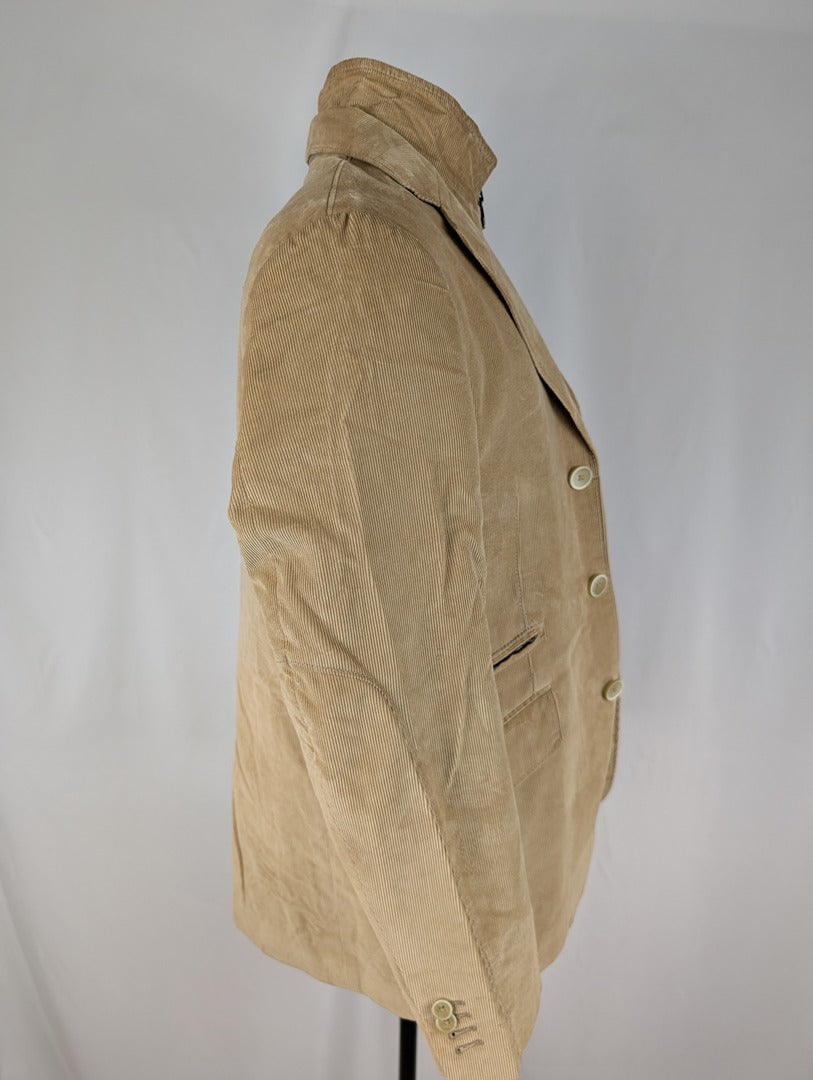 Veste homme Corneliani Id beige en velours côtelé