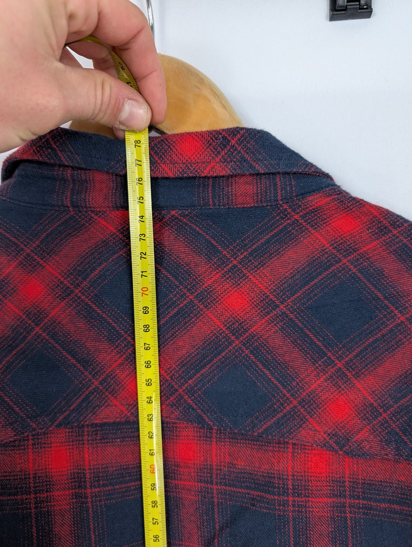 Chemise homme à carreaux rouge et noir Eleven Paris