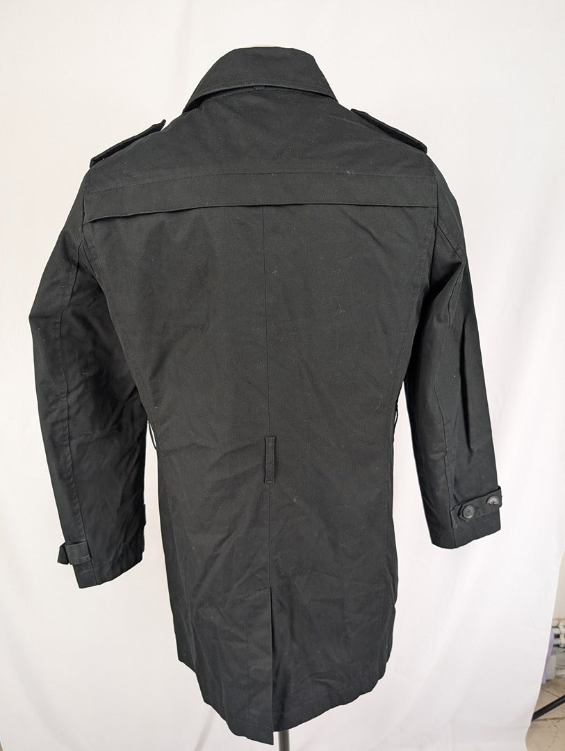 Celio M manteau shackett noir coton taille M