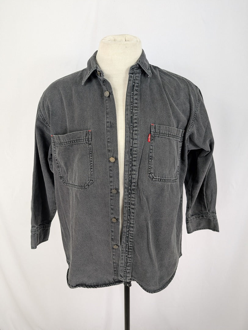 Chemise Levi's en denim gris taille L coton