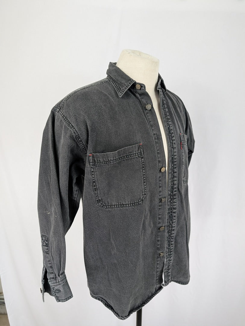 Chemise Levi's en denim gris taille L coton