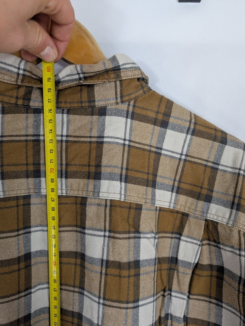 Chemise homme à carreaux marron Uniqlo taille L