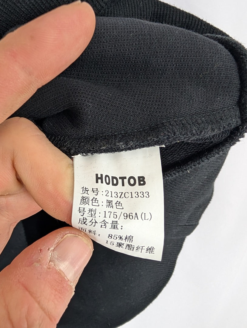 Sweat à capuche noir homme taille L Hodtob