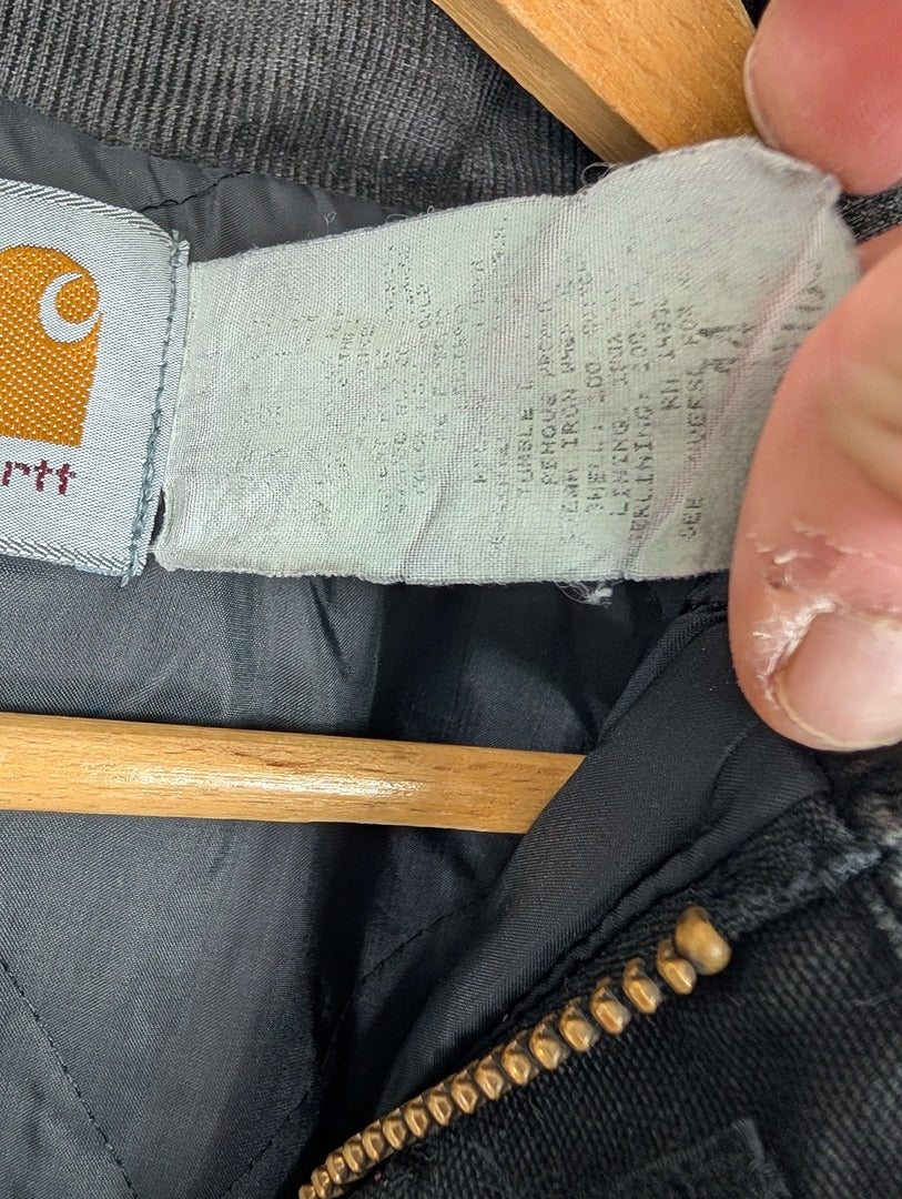 Veste Carhartt noire style shacket homme