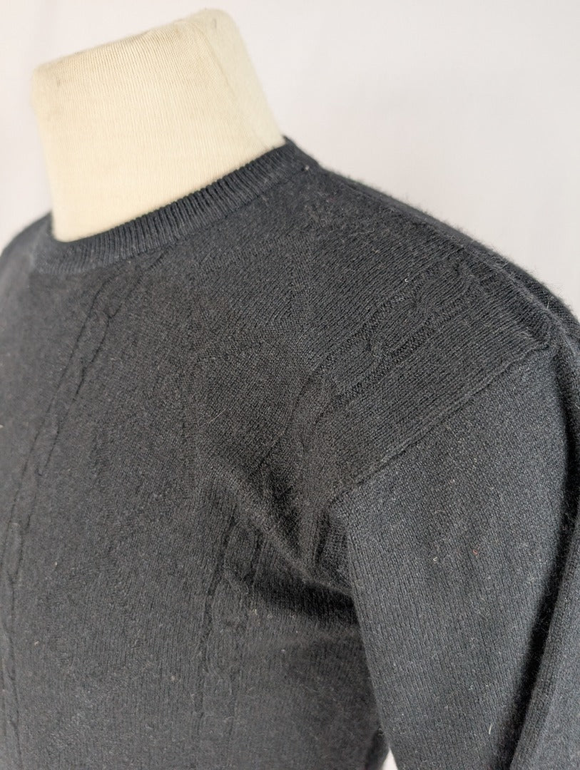 Pull noir en cachemire Smooth taille S