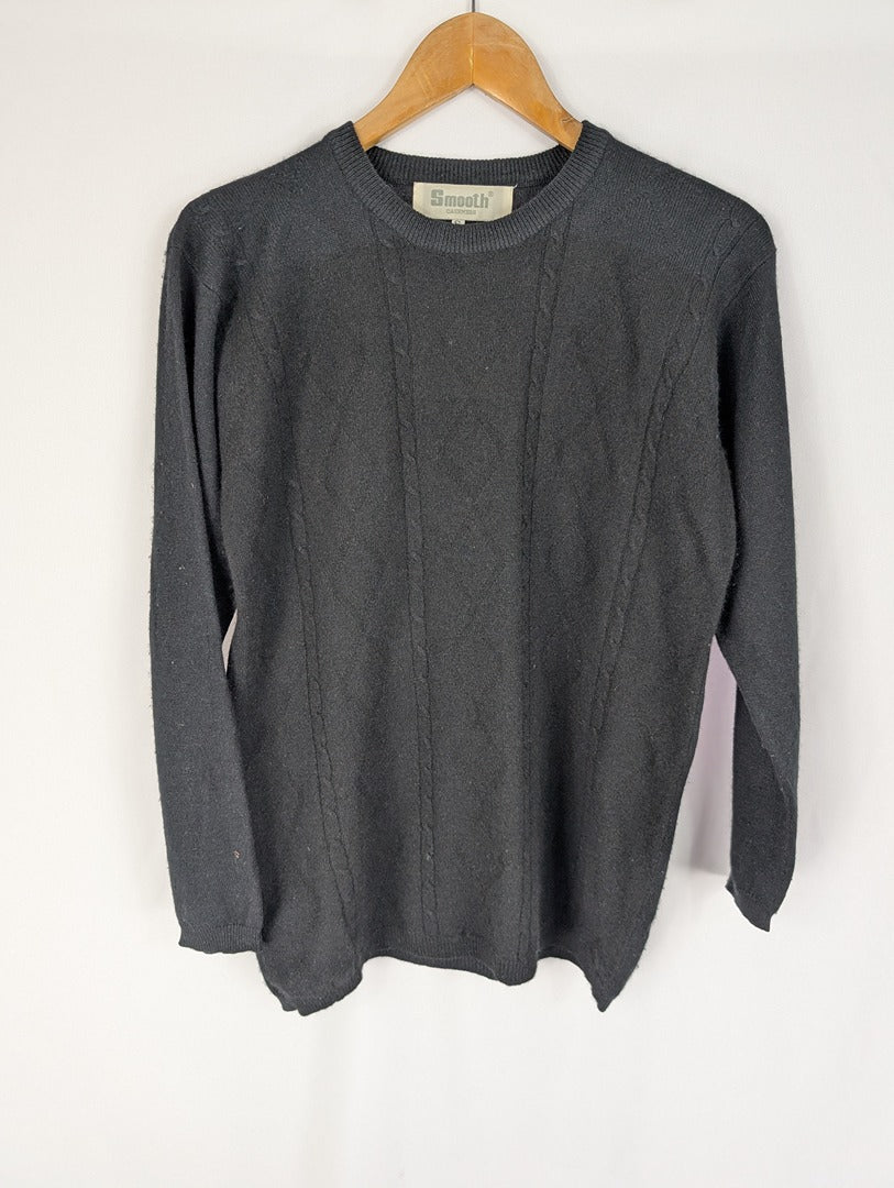 Pull noir en cachemire Smooth taille S