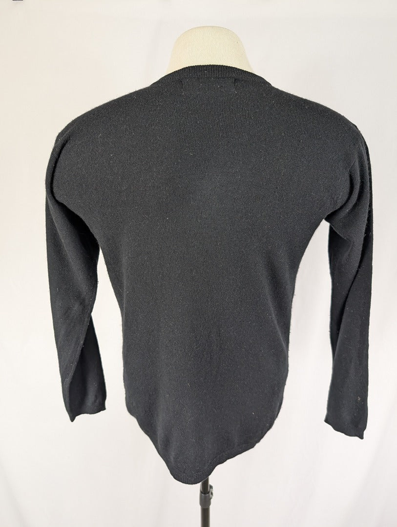 Pull noir en cachemire Smooth taille S