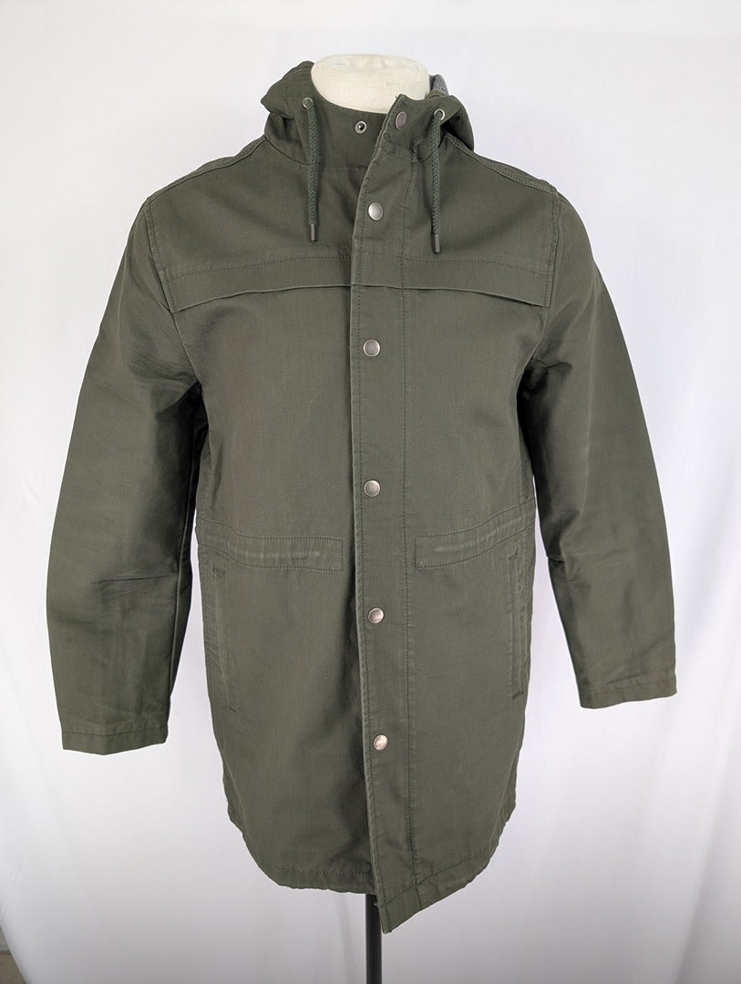Topman Veste Homme M Vert Kaki Capuche