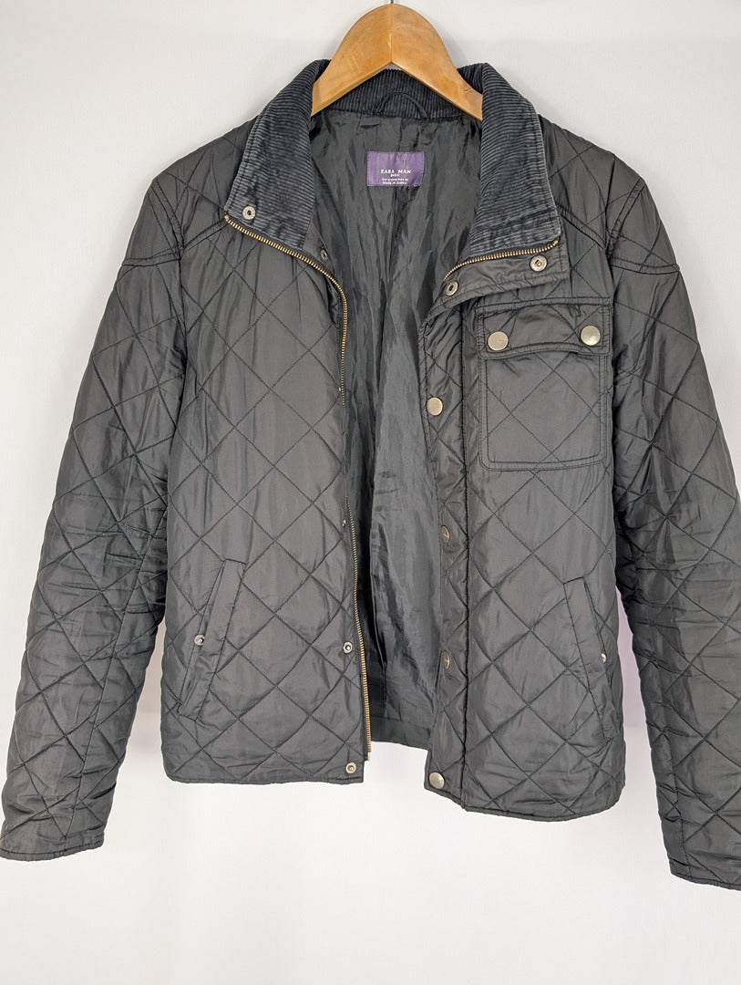 Veste matelassée noire Zara Man Basic M