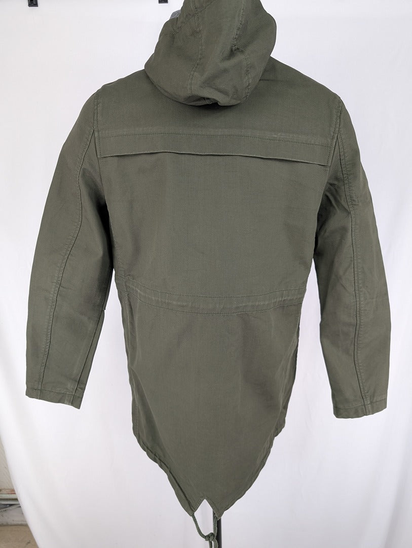 Topman Veste Homme M Vert Kaki Capuche