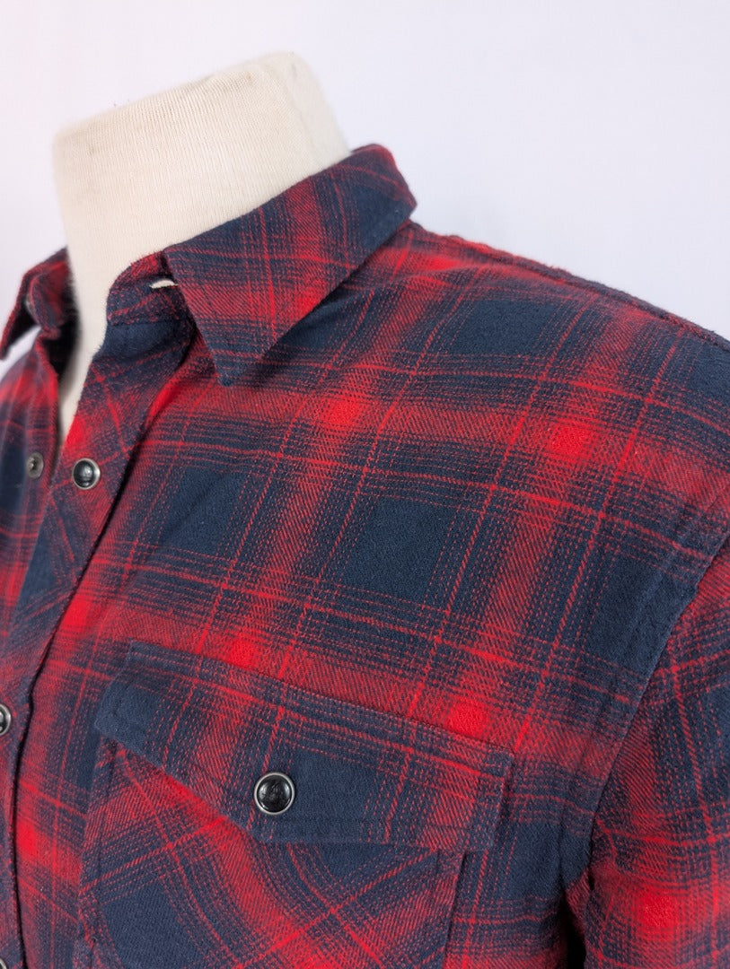 Chemise homme à carreaux rouge et noir Eleven Paris