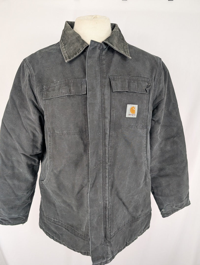 Veste Carhartt noire style shacket homme