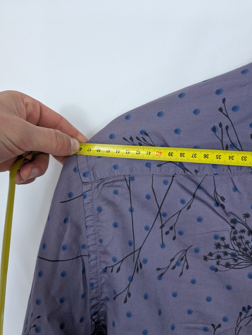 Chemise homme imprimée violette Europann taille L