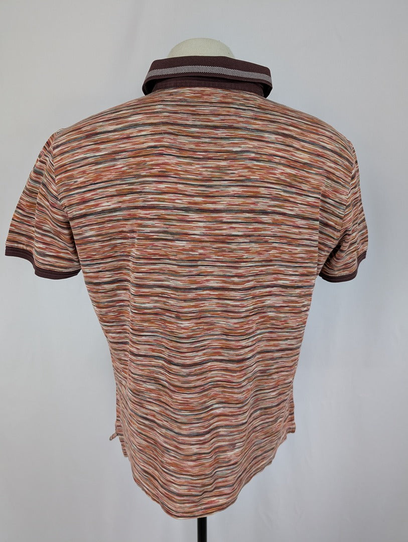 Polo rayé multicolore Montechiarro coton M/50