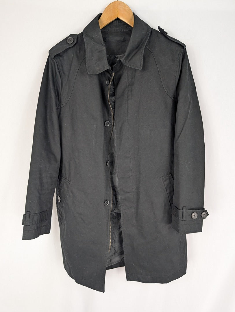Celio M manteau shackett noir coton taille M