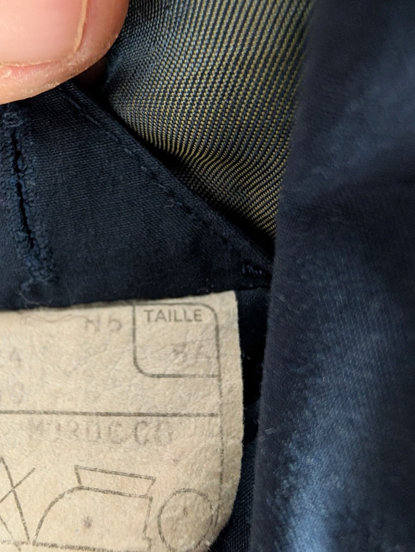 Blouson Teddy Vintage - L - Marine