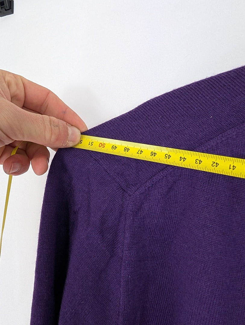 Pull violet en laine mérinos Polo Ralph Lauren Xl