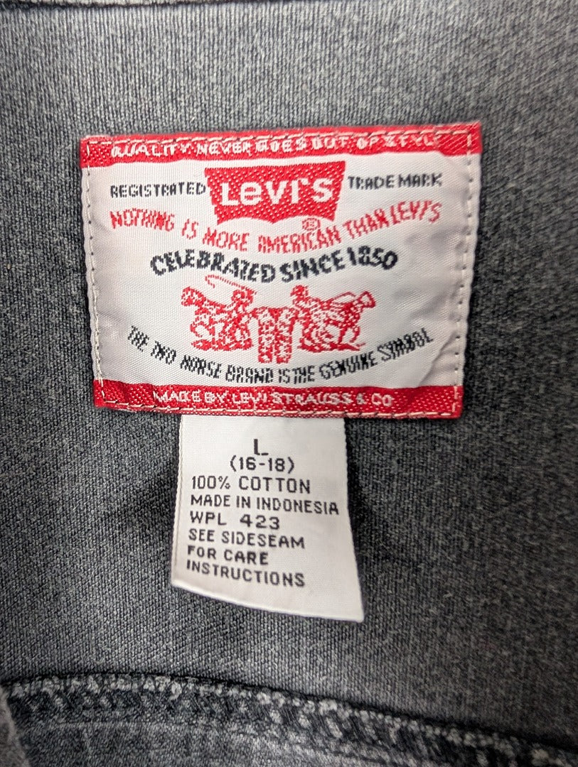Chemise Levi's en denim gris taille L coton