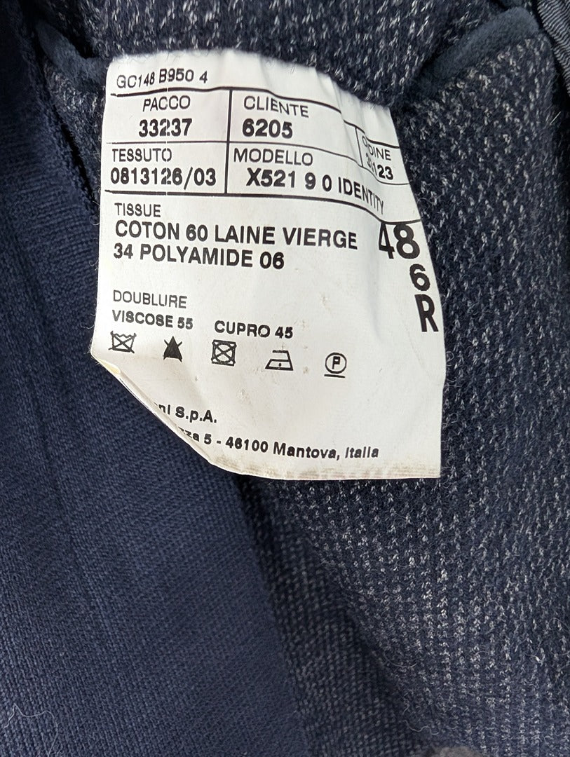 Veste homme Corneliani Id laine mérinos bleu