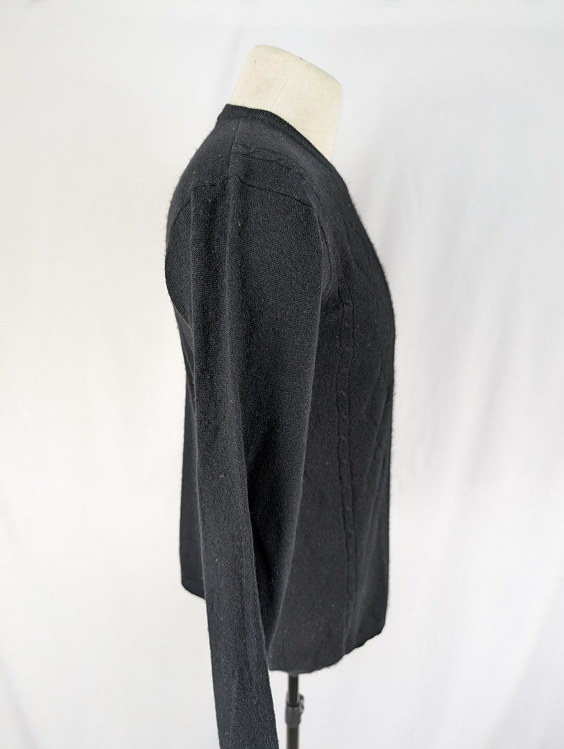 Pull noir en cachemire Smooth taille S