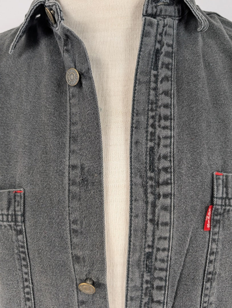 Chemise Levi's en denim gris taille L coton