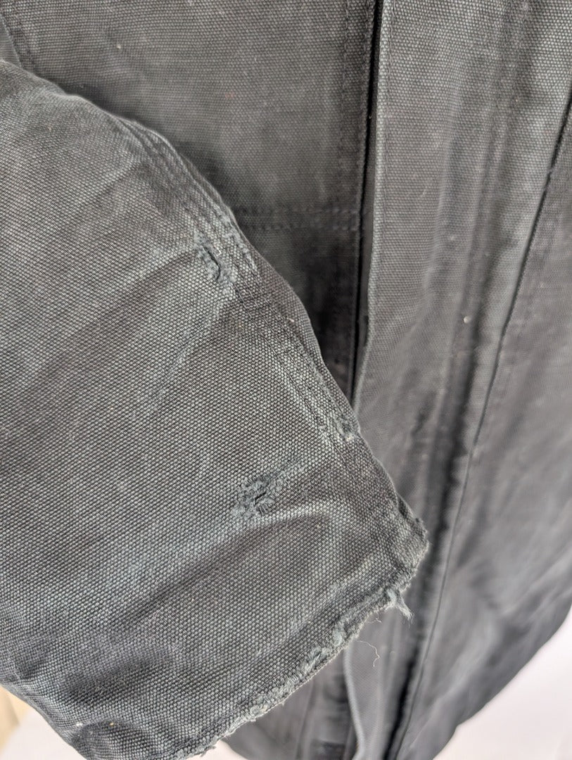 Veste Carhartt noire style shacket homme